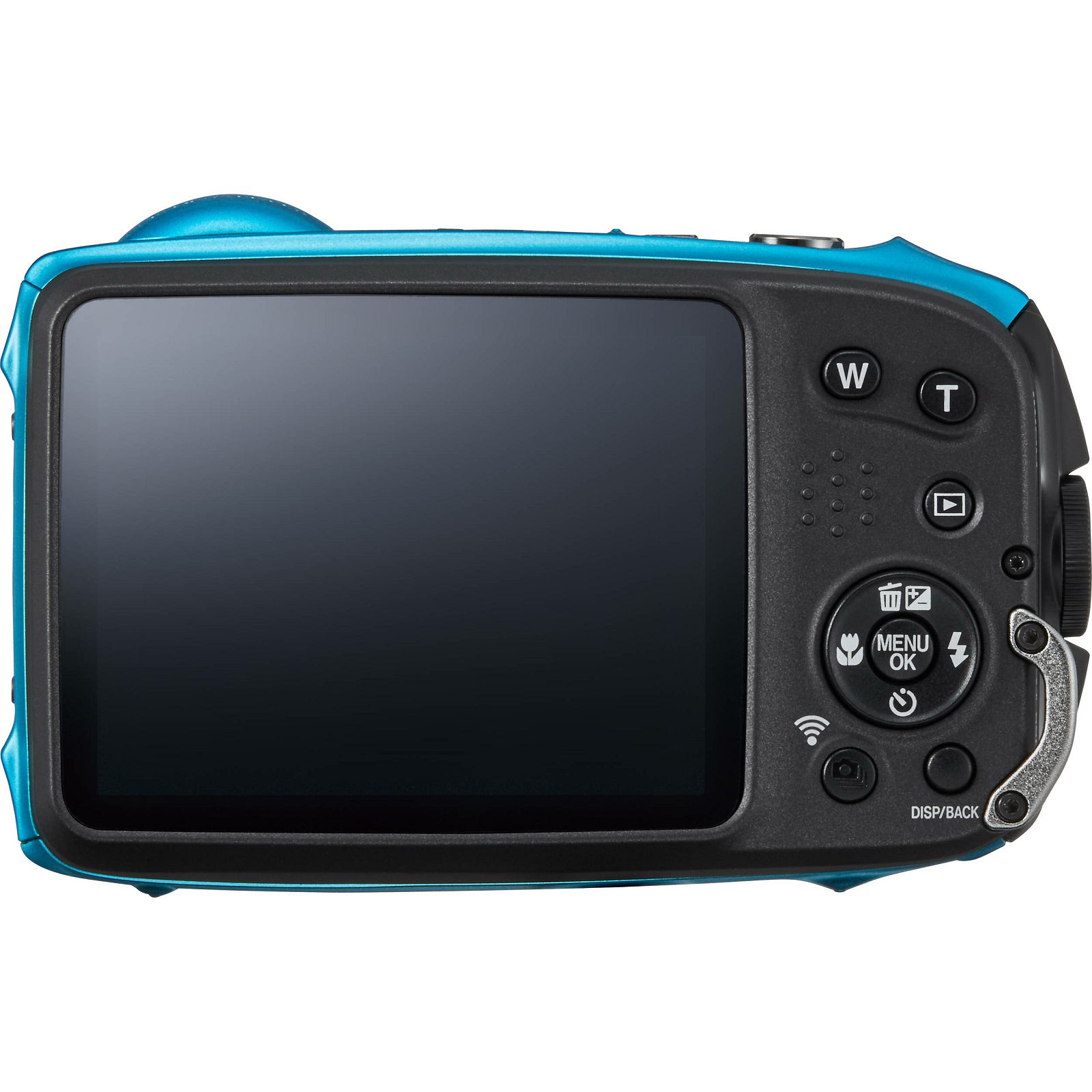 Fujifilm FinePix XP120 Sky Blue Black Fuji XP-120 nebesko plavi crni vodootporni podvodni digitalni fotoaparat WiFi remote 5x zoom 16.4Mpx 28mm BSI-CMOS sensor Digital camera