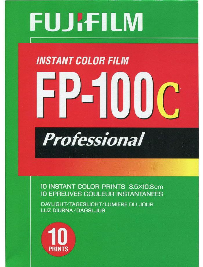 Fujifilm FP-100C Professional Instant Color Film ISO 100 (10 Exposure, Glossy) FP-100 C