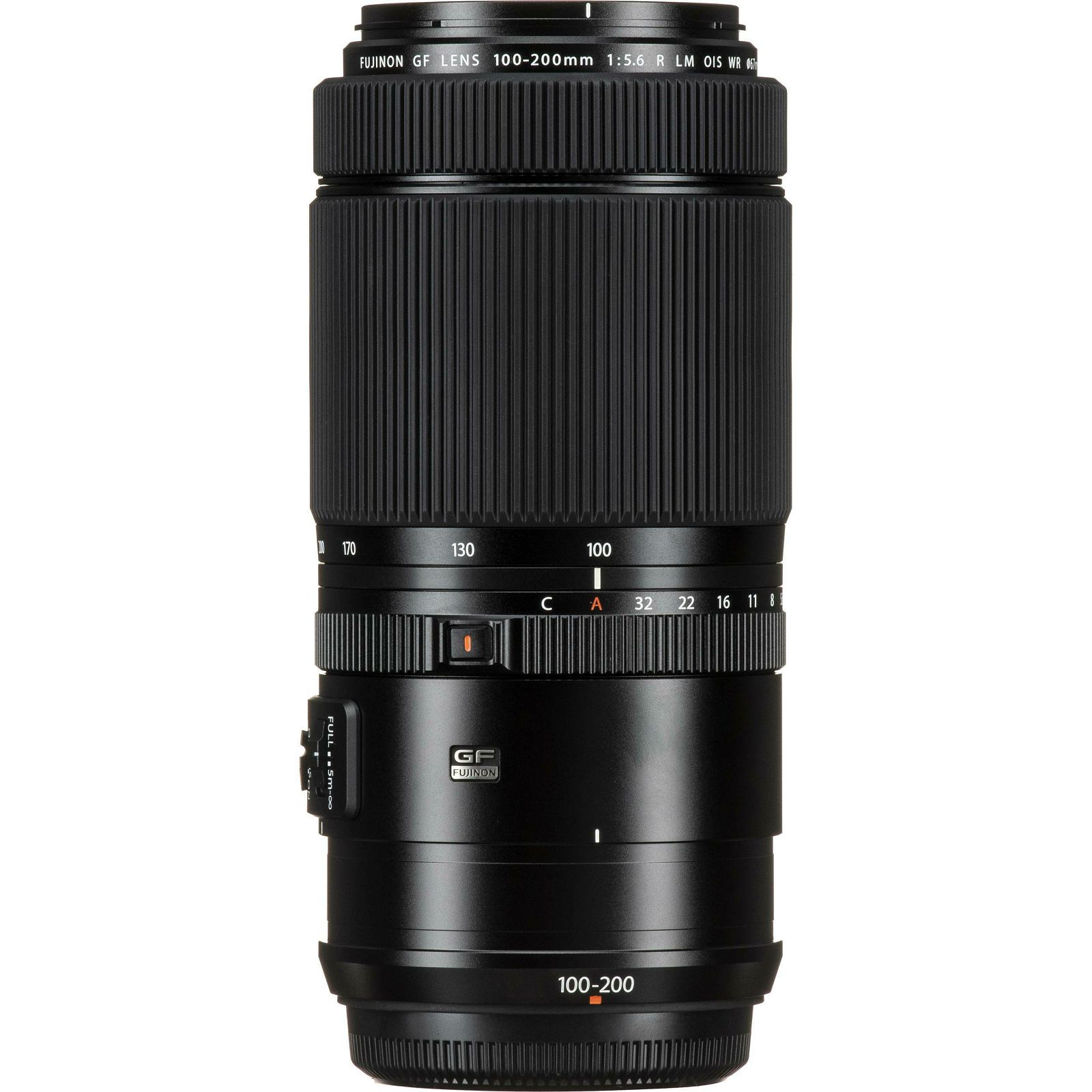 Fujifilm GF 100-200mm f/5.6 R LM OIS WR (79-158mm in 35mm format) Fuji Fujinon telefoto objektiv