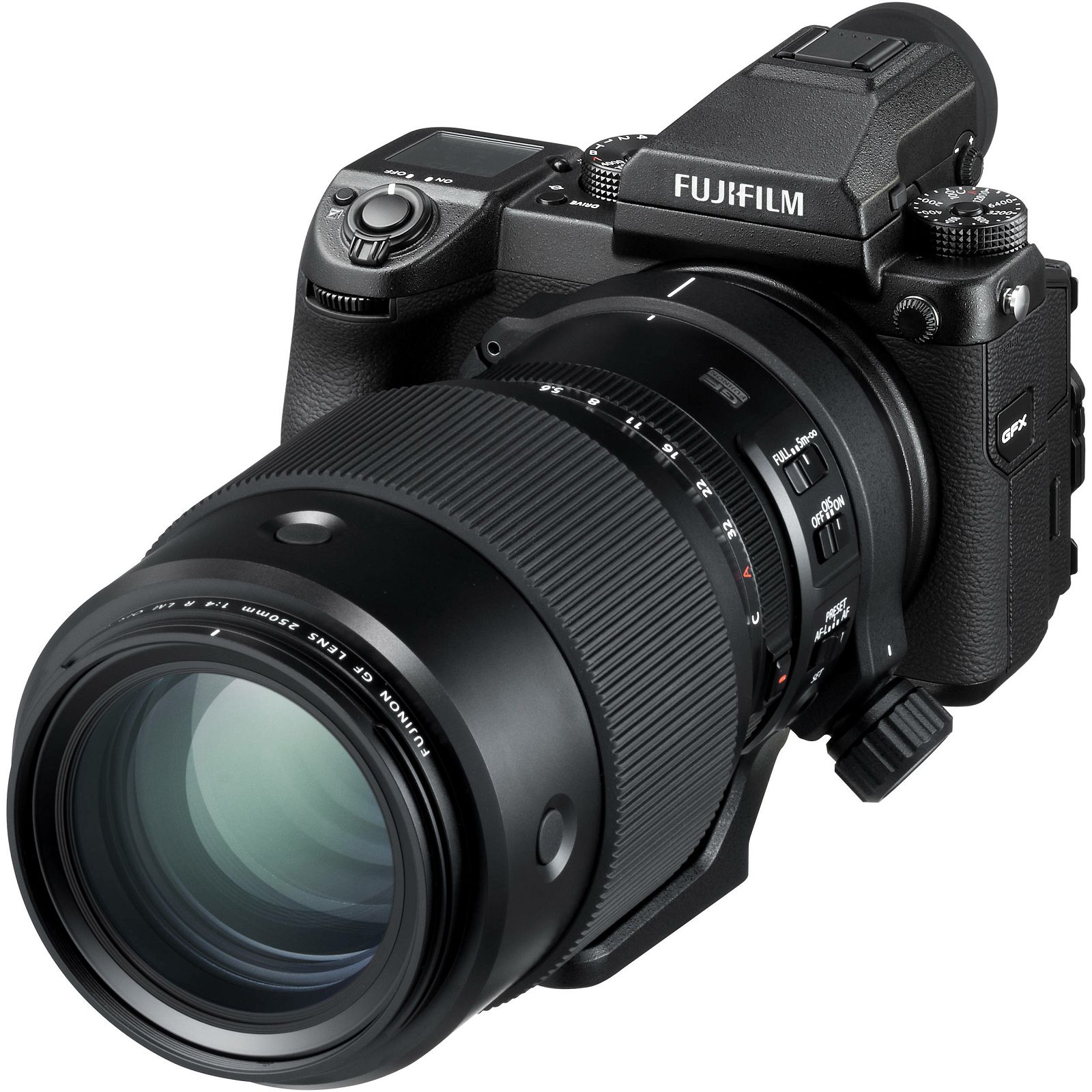 Fujifilm GF 250mm f/4 R LM OIS WR (200mm in 35mm format) Fuji Fujinon telefoto objektiv za srednji format GFX 50S