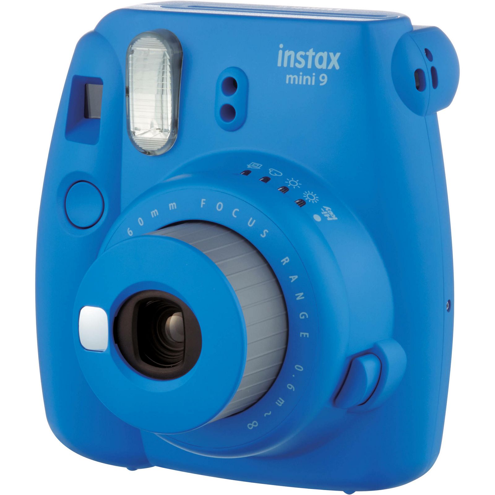 Fujifilm Instax Mini 9 Cobalt Blue plavi polaroid Fuji fotoaparat s trenutnim ispisom fotografije + Fujinon 60mm f/12.7 objektiv