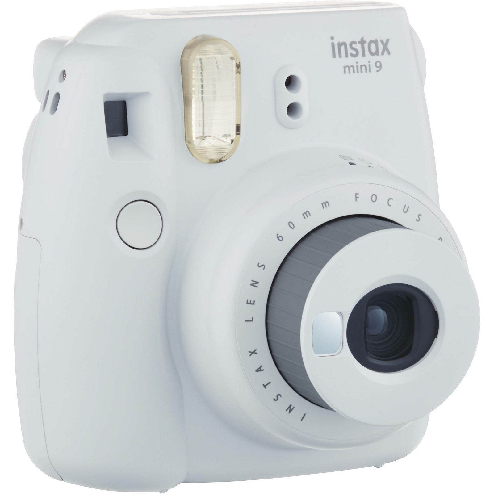 Fujifilm Instax Mini 9 Smoky White bijeli polaroid Fuji fotoaparat s trenutnim ispisom fotografije + Fujinon 60mm f/12.7 objektiv