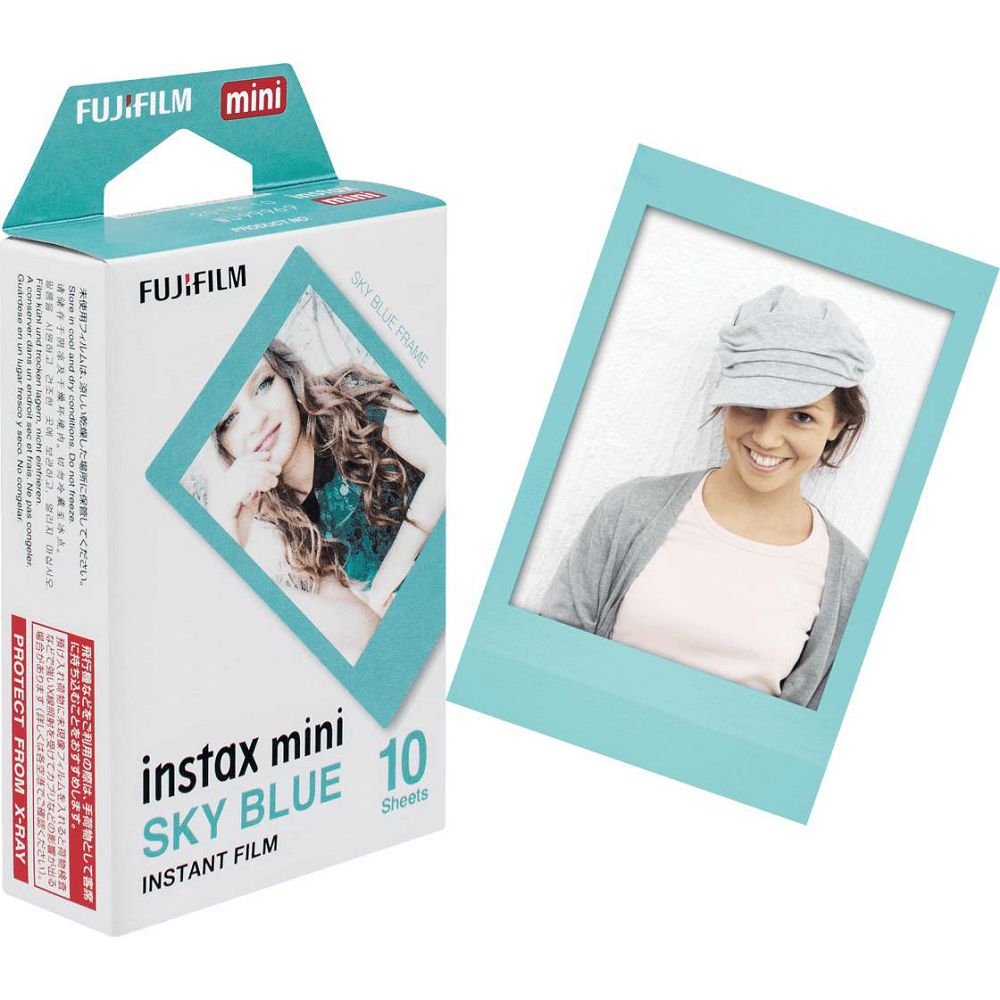 Fujifilm Instax Mini Film Sky blue frame foto papir 10 listova (1x10) za Fuji instant polaroidni fotoaparat