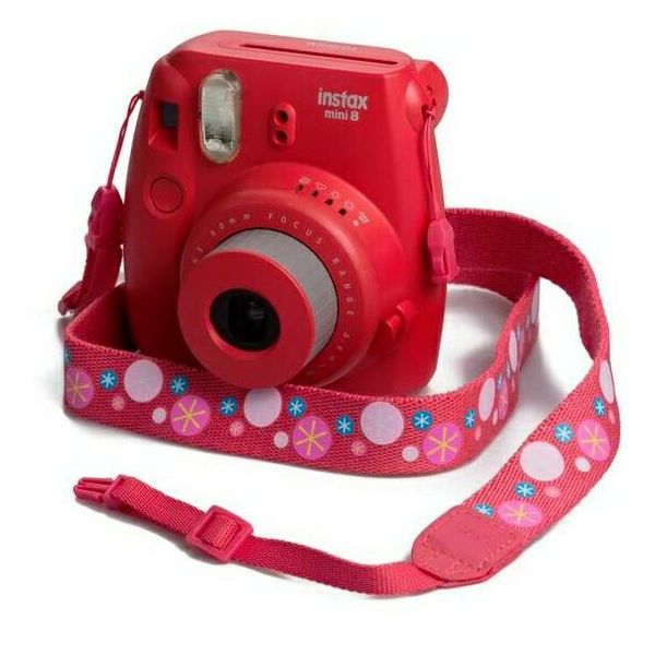 Fujifilm Instax Neck Strap Rasberry Red Starlets malina crveni remen za Fuji polaroidni instant fotoaparat