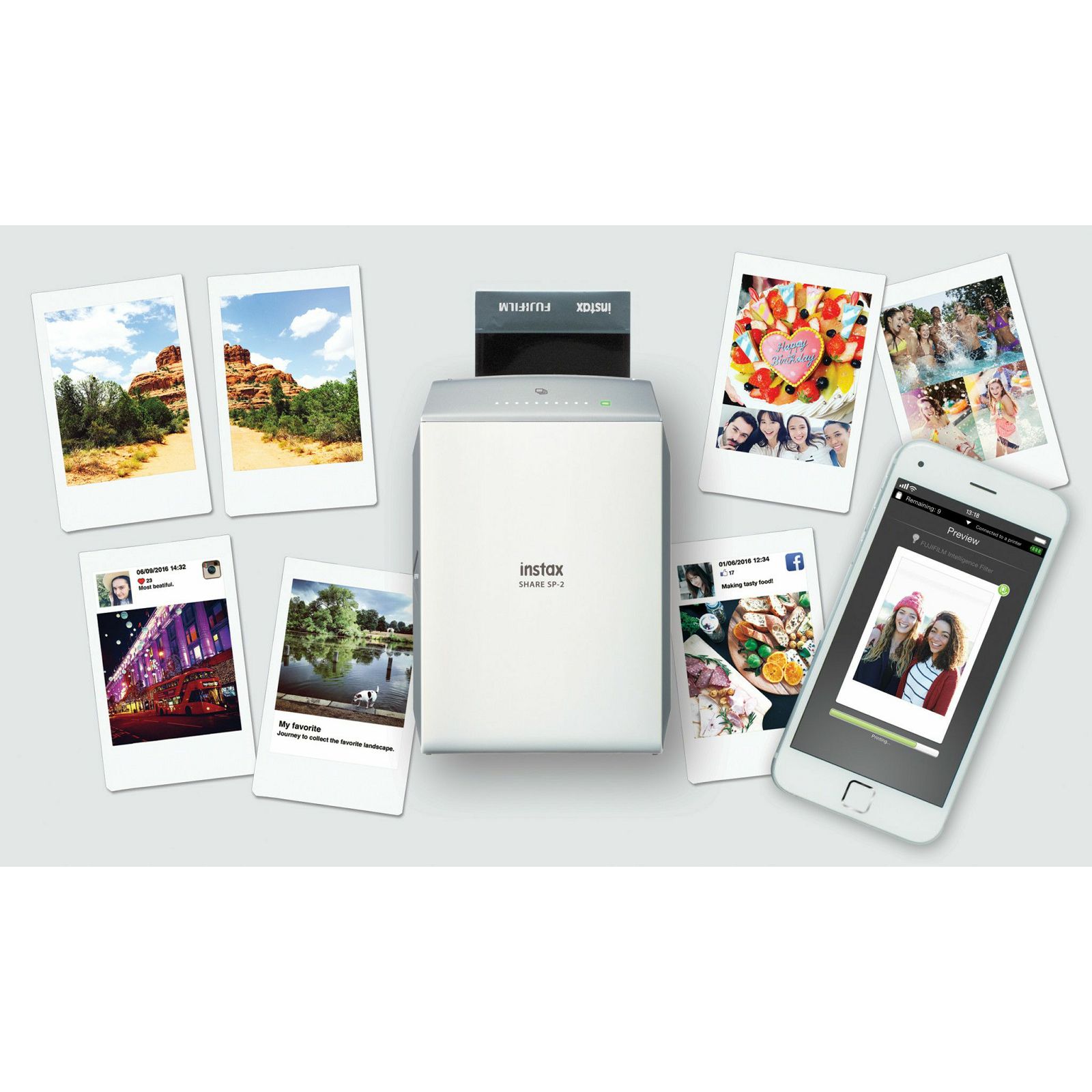 Fujifilm Instax Share SP-2 EX D Silver srebreni Smartphone Instant printer polaroid