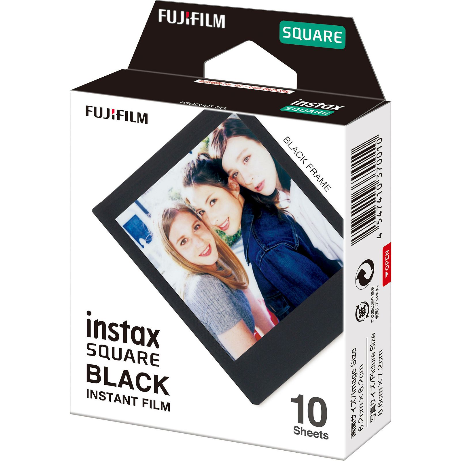 Fujifilm Instax Square film Black Frame foto papir 10 listova (1x10) za Fuji instant polaroidni fotoaparat