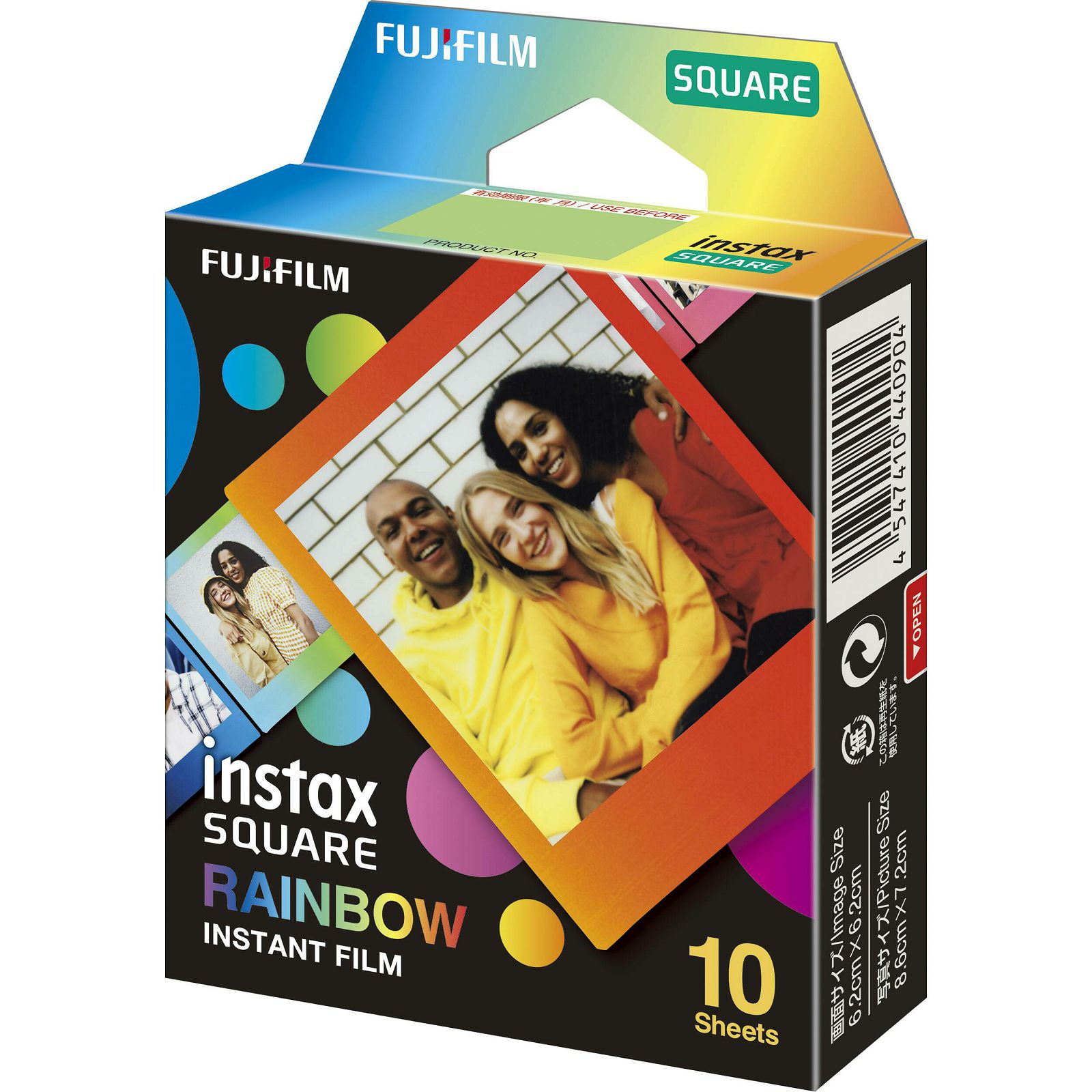 Fujifilm Instax Square film Rainbow foto papir 10 listova (1x10) za Fuji instant polaroidni fotoaparat