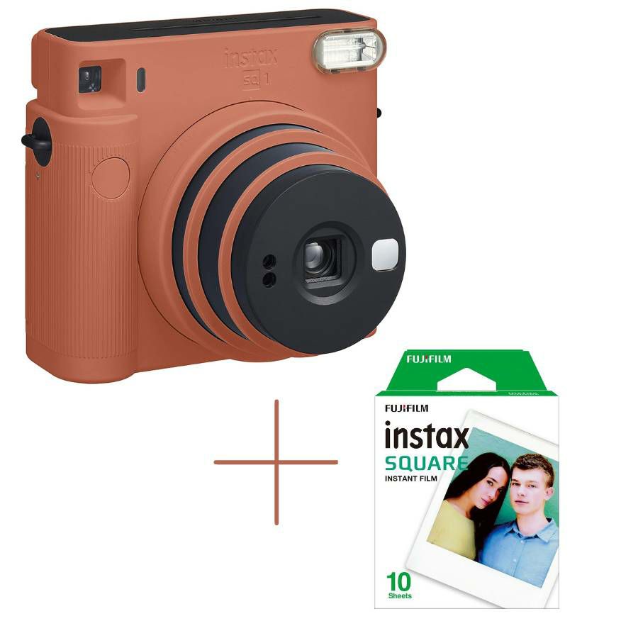 Fujifilm Instax Square SQ1 Terracotta Orange set Fuji fotoaparat + fotopapir 10 kom