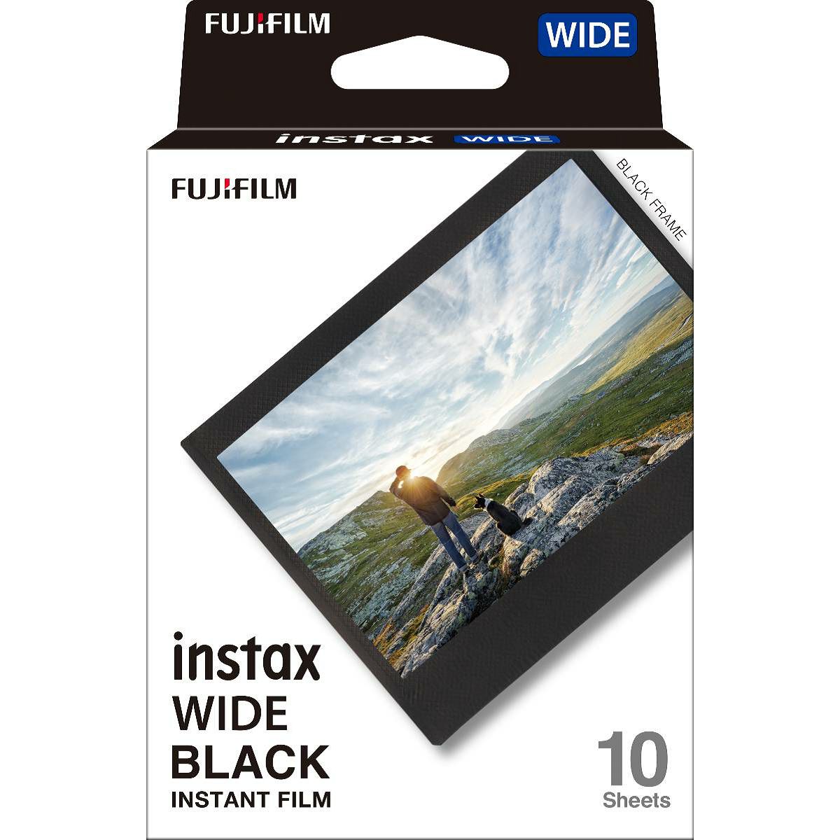Fujifilm Instax Wide film foto papir 10 listova (1x10 pakiranje) Black Frame za Fuji, Lomography Instant Wide