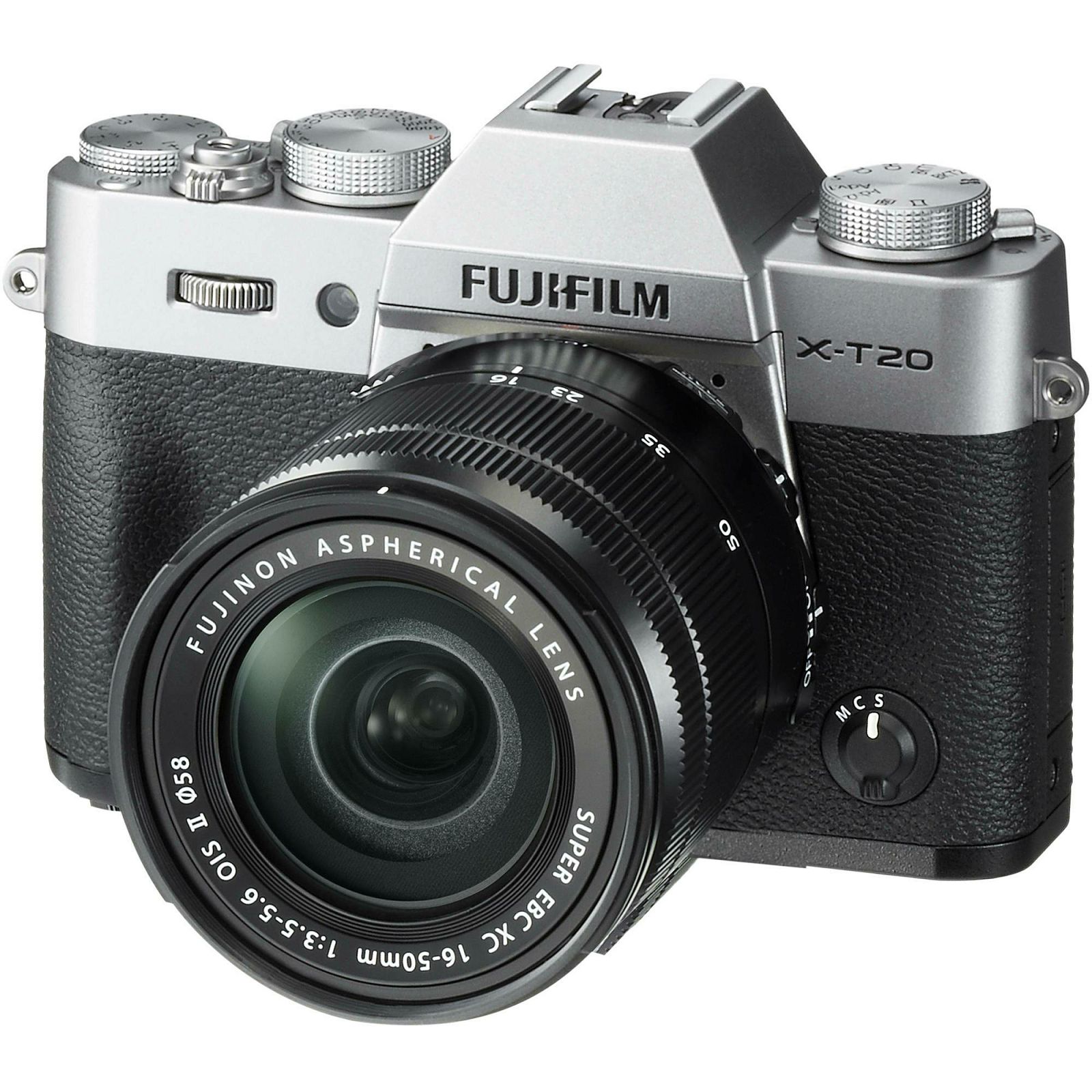 Fujifilm X-T20 + XC 16-50 + 50-230 Silver srebreni digitalni mirrorless fotoaparat s objektivom 16-50mm f3.5-5.6 OIS II Fuji