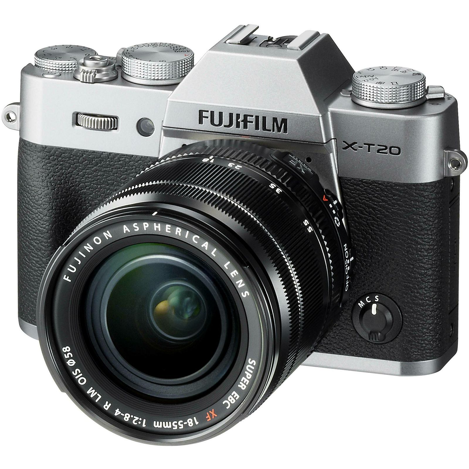 Fujifilm X-T20 + XF 18-55 f2.8-4 R LM OIS Silver srebreni digitalni mirrorless fotoaparat s objektivom 18-55mm Fuji