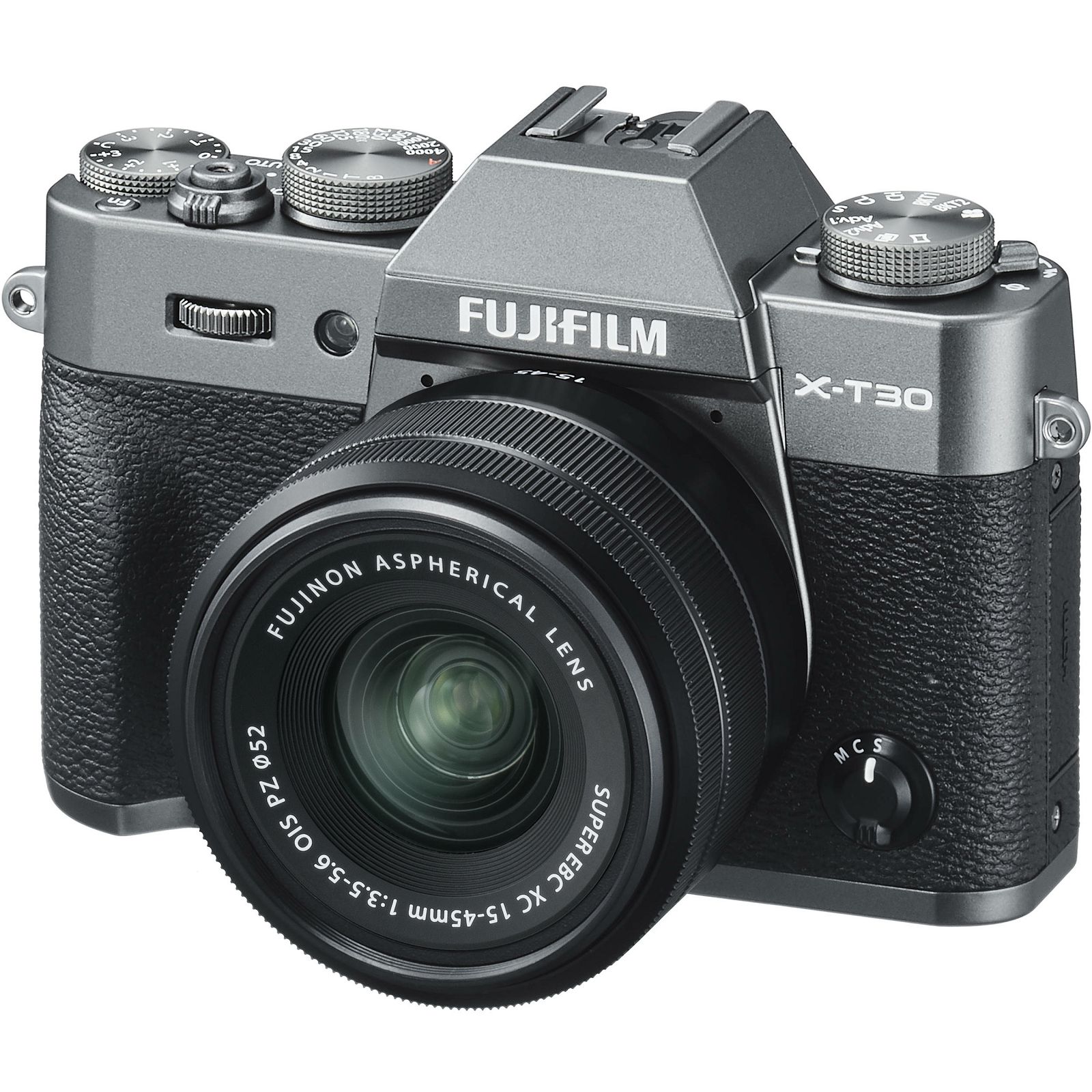 Fujifilm X-T30 + XC 15-45 f/3.5-5.6 OIS PZ KIT Charcoal Gray sivi digitalni mirrorless fotoaparat s objektivom 15-45mm Fuji (16619401)