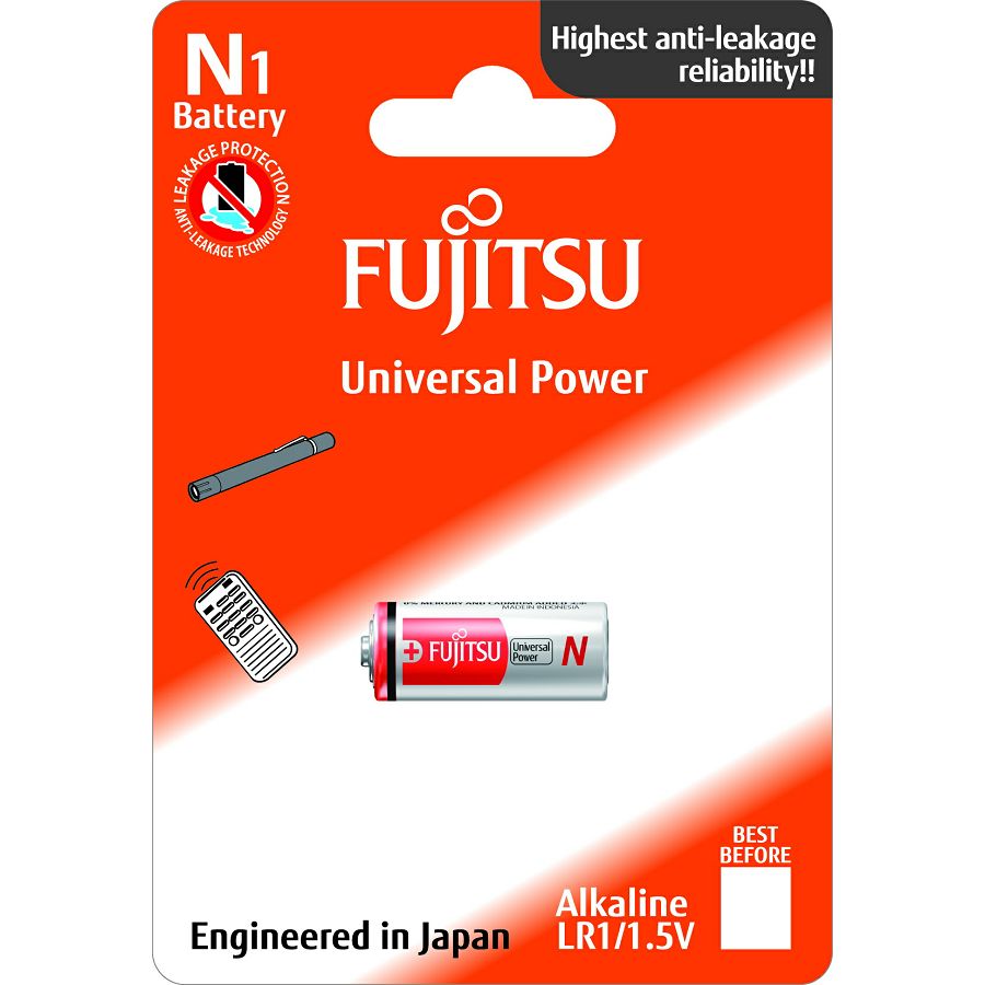 Fujitsu LR1 alkalna baterija LR1(1B)FU alkaline batteries Universal Power Series blister
