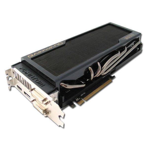 GAINWARD Video Card GeForce GTX 570 Phantom GDDR5 1280MB/320bit, 750MHz/1.95GHz, PCI-E 2.0 x16,DP,HDMI, 2xDVI, Dual Slot Fan Cooler, Retail