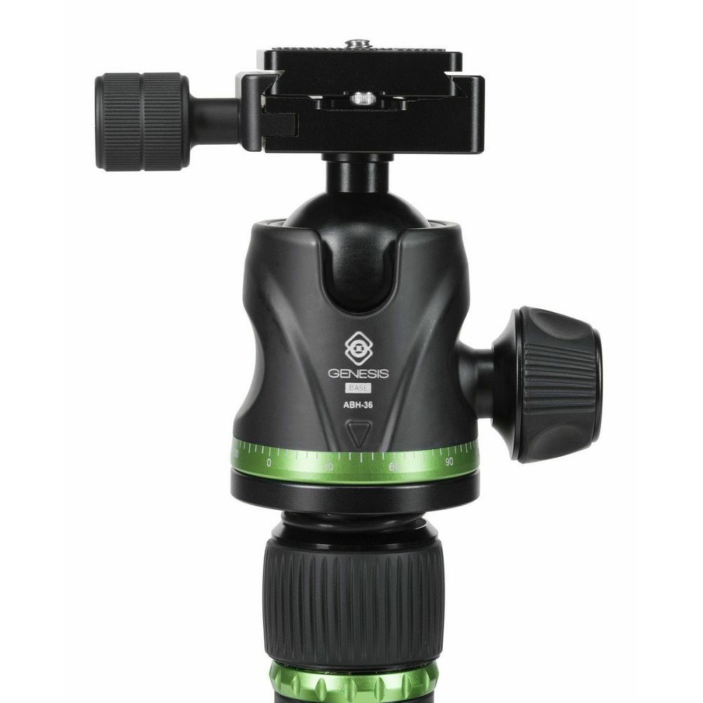 Genesis Base A3 KIT Green 180.8cm 12kg zeleni stativ za fotoaparat tripod + BH-34 ball head kuglasta glava s Arca-Swiss quick release brzoskidajućom pločicom