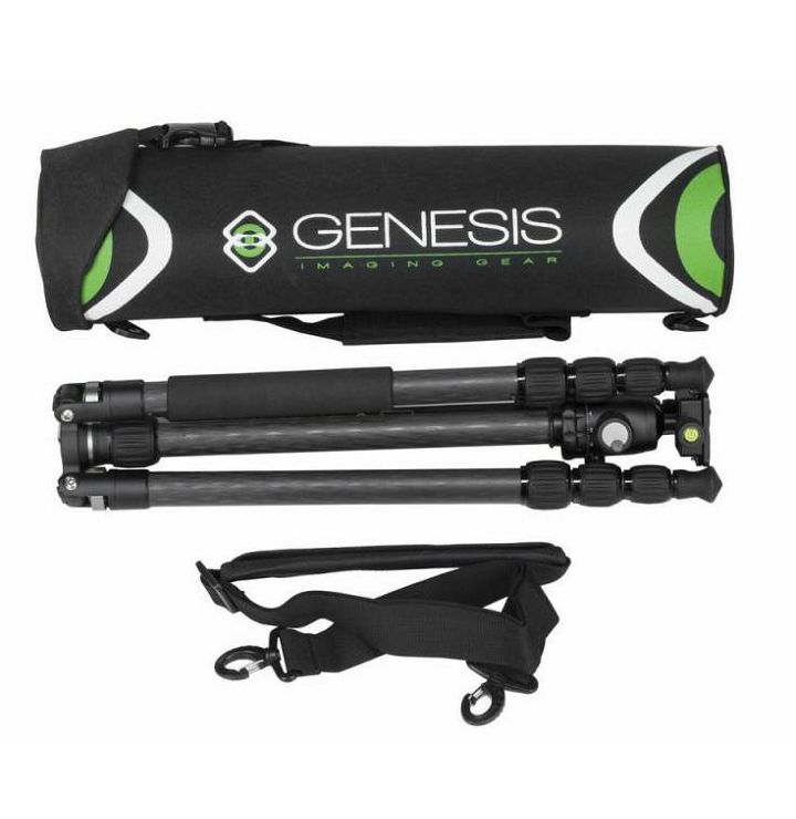 Genesis Base C1 BH-34 KIT Grey sivi komplet Carbon Fiber Tripod karbonski stativ 170,8cm + kuglasta glava ball head 15kg