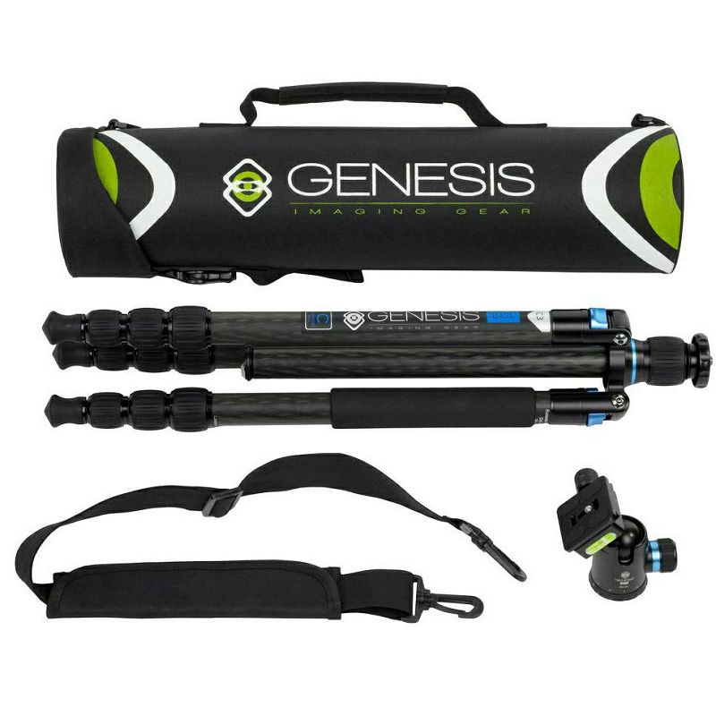 Genesis Base C3 BH-34 KIT Blue plavi komplet karbonski stativ 171,5cm + kuglasta glava ball head 15kg