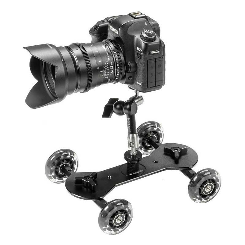 Genesis Pro Skater kompaktni klizni stabilizator s 4 rote za video snimanje DSLR, fotoaparatom ili kamerom