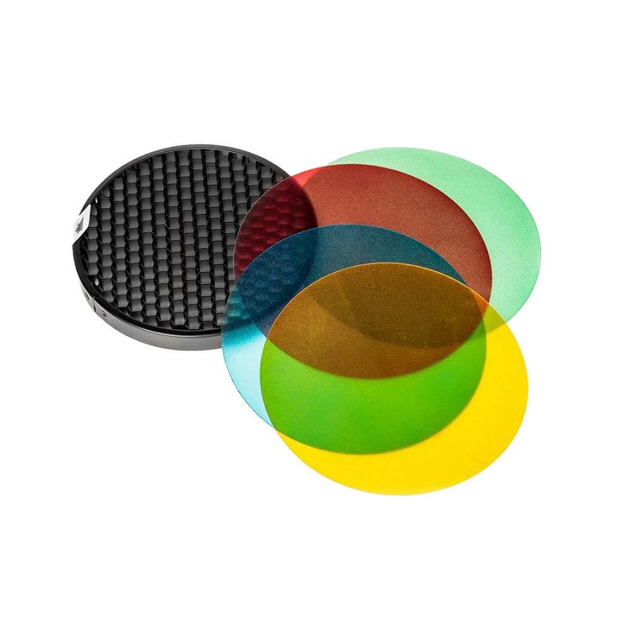 Quadralite Reporter Color Filters and Honeycomb Grid