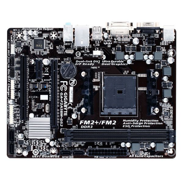 Gigabyte GA-F2A58M-DS2,FM2,A55,D3,S3