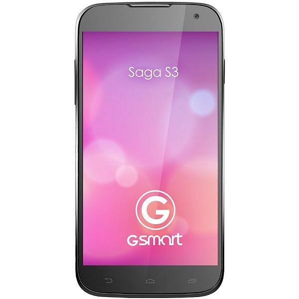 Gigabyte GSmart SAGA S3 (Dual sim, 6.0" HD 1280x720 IPS, Mediatek MT6582 Quad-Core 1.3GHz, RAM 1GB + ROM 8GB, 8.0MP BSI + 2.0MP AF Flash LED, Android 4.2, WiFi, BT 4.0, 3G, GPS, FM, 3000 mAh battery,