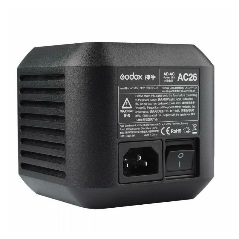 Godox AC26 220V AC adapter stalnog napajanja za AD600 PRO i Quadralite Atlas 600 PRO TTL bljeskalicu