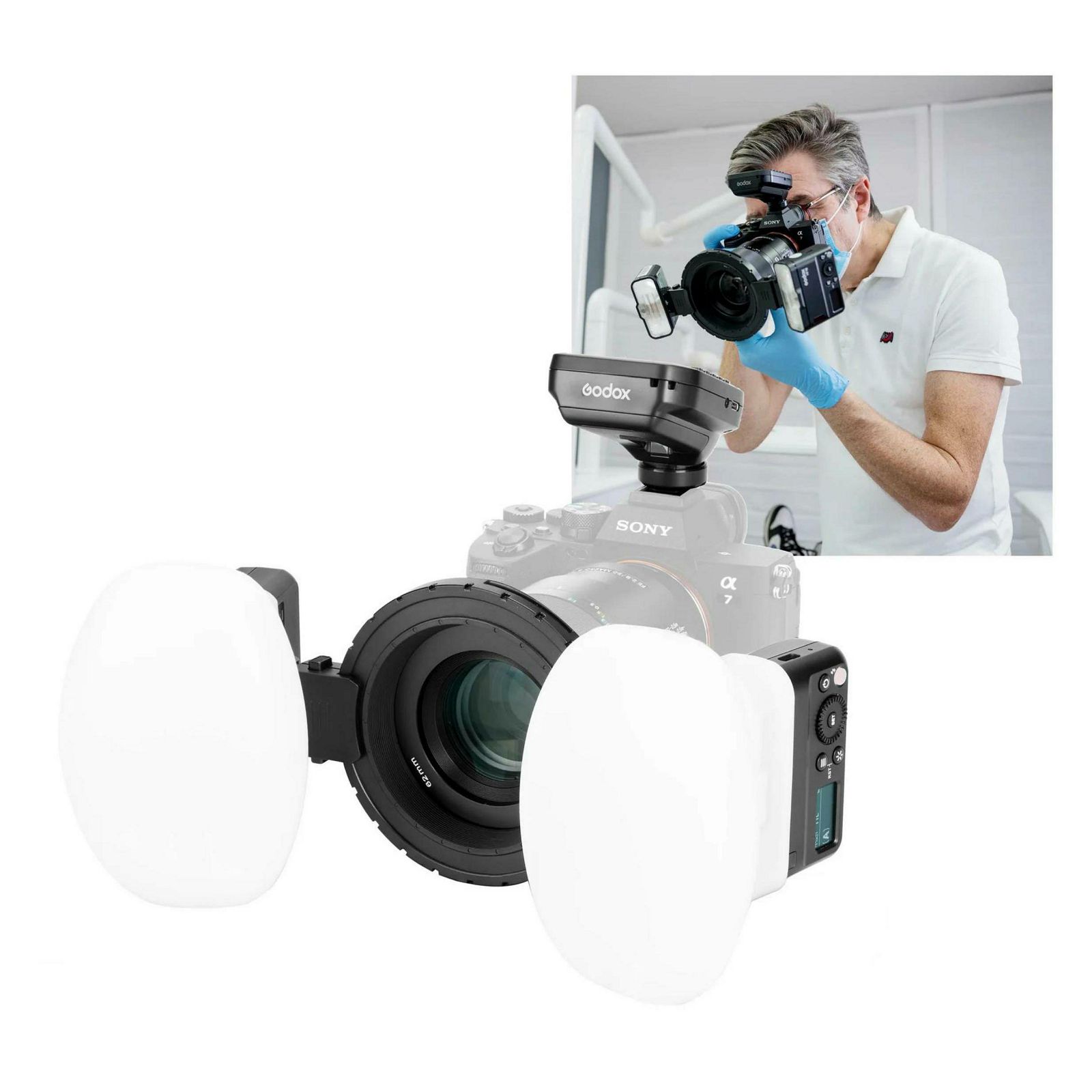 Godox MF12-DK1 Dental Macro Flash Kit