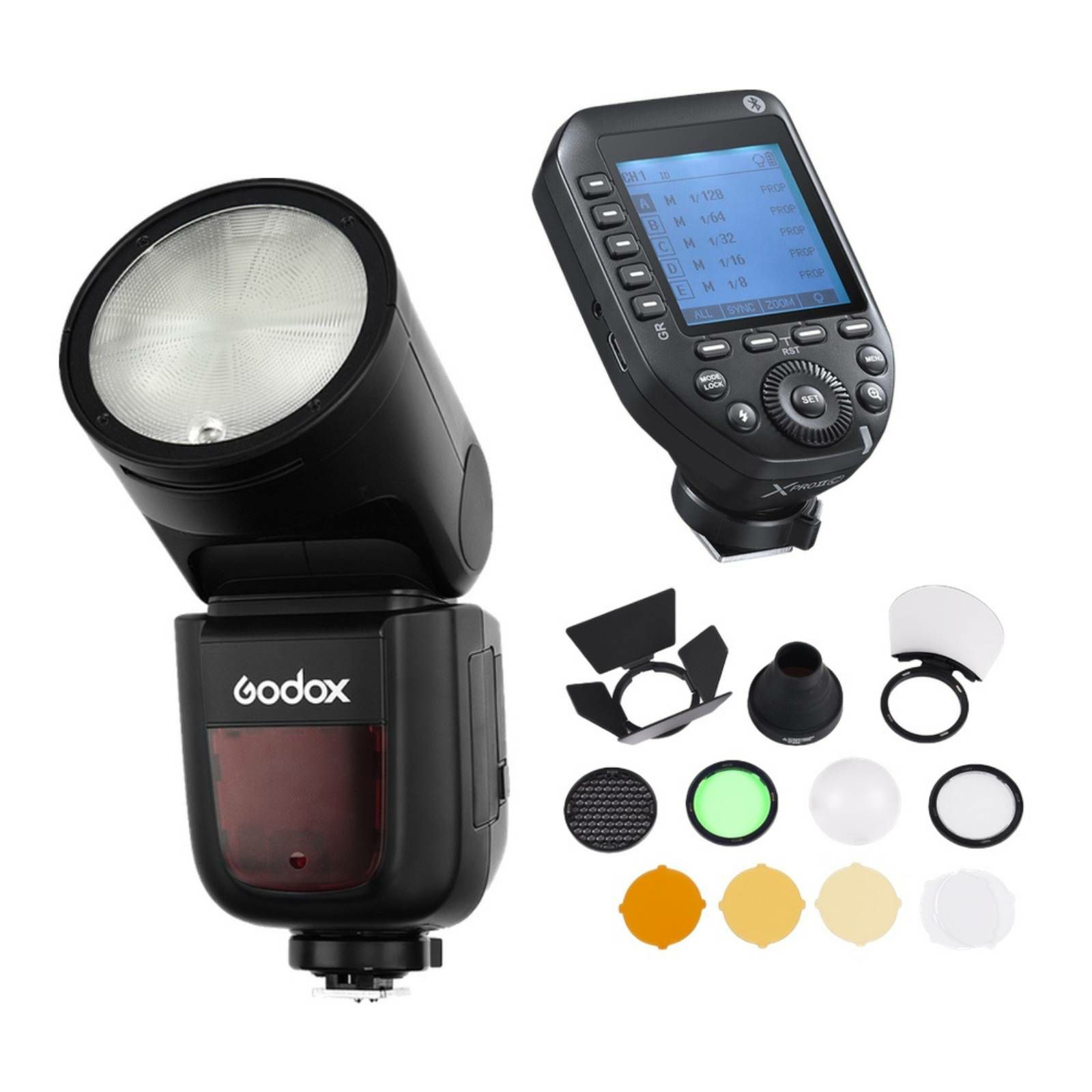 Godox V1 Round Head F TTL HSS bljeskalica X-PRO II Trigger Accessories Kit za Canon