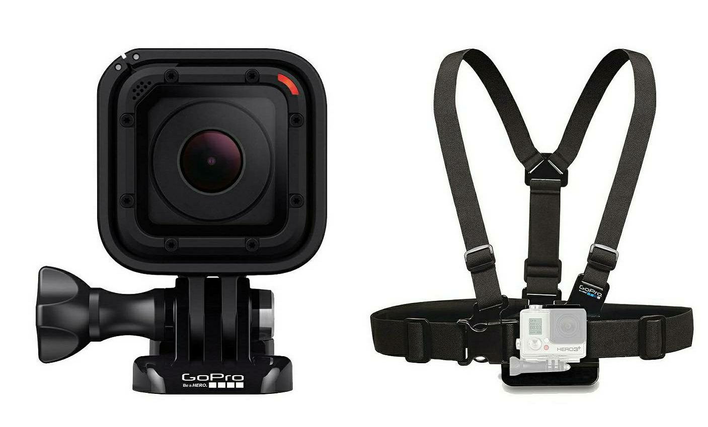 GoPro HERO Session FullHD CHDHS-102-EU vodootporna sportska akcijska kamera + Chest Harness GCHM30-001