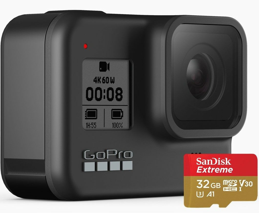 GoPro HERO8 Black Bundle akcijska kamera + 32GB kartica (CHSDB-801)