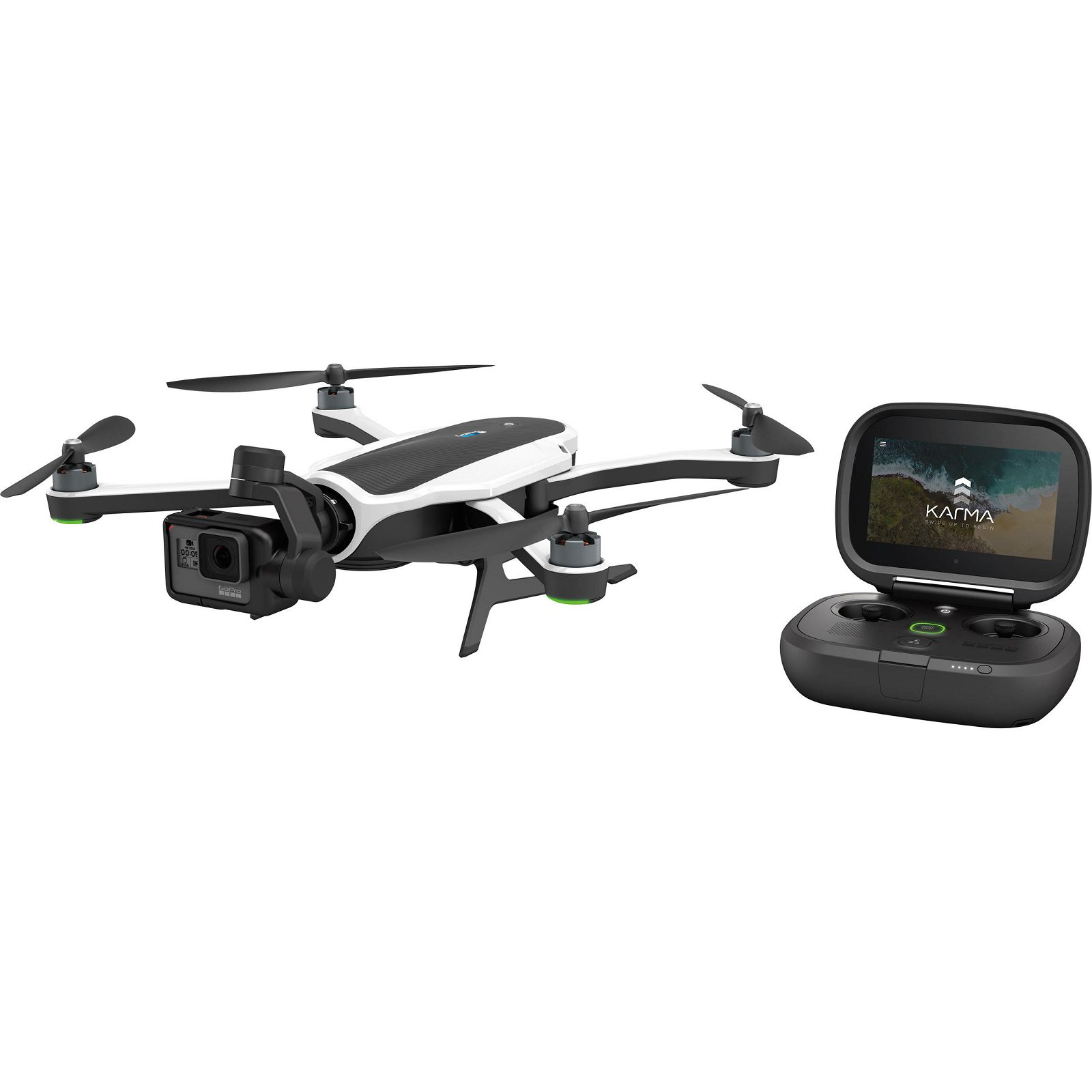 GoPro Karma Drone + HERO5 Black Edition Quadcopter dron s Karma Grip 3-osnom stabilizacijom i 4K kamerom za snimanje iz zraka (QKWXX-511-EU)