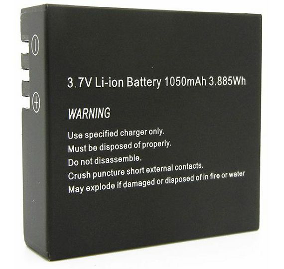 GoXtreme Accessory Lithium Battery 1050mAh 3.7V 3.885Wh punjiva baterija za akcijsku sportsku kameru Barracuda (01473)
