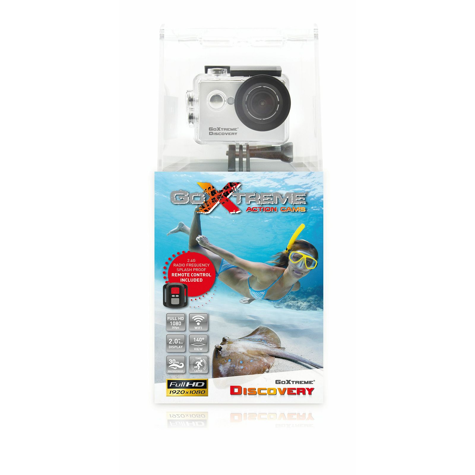 GoXtreme Discovery Action Camera FullHD 1080p 30fps 5MP WiFi Waterproof sportska akcijska kamera vodootporna do 30m (20136)