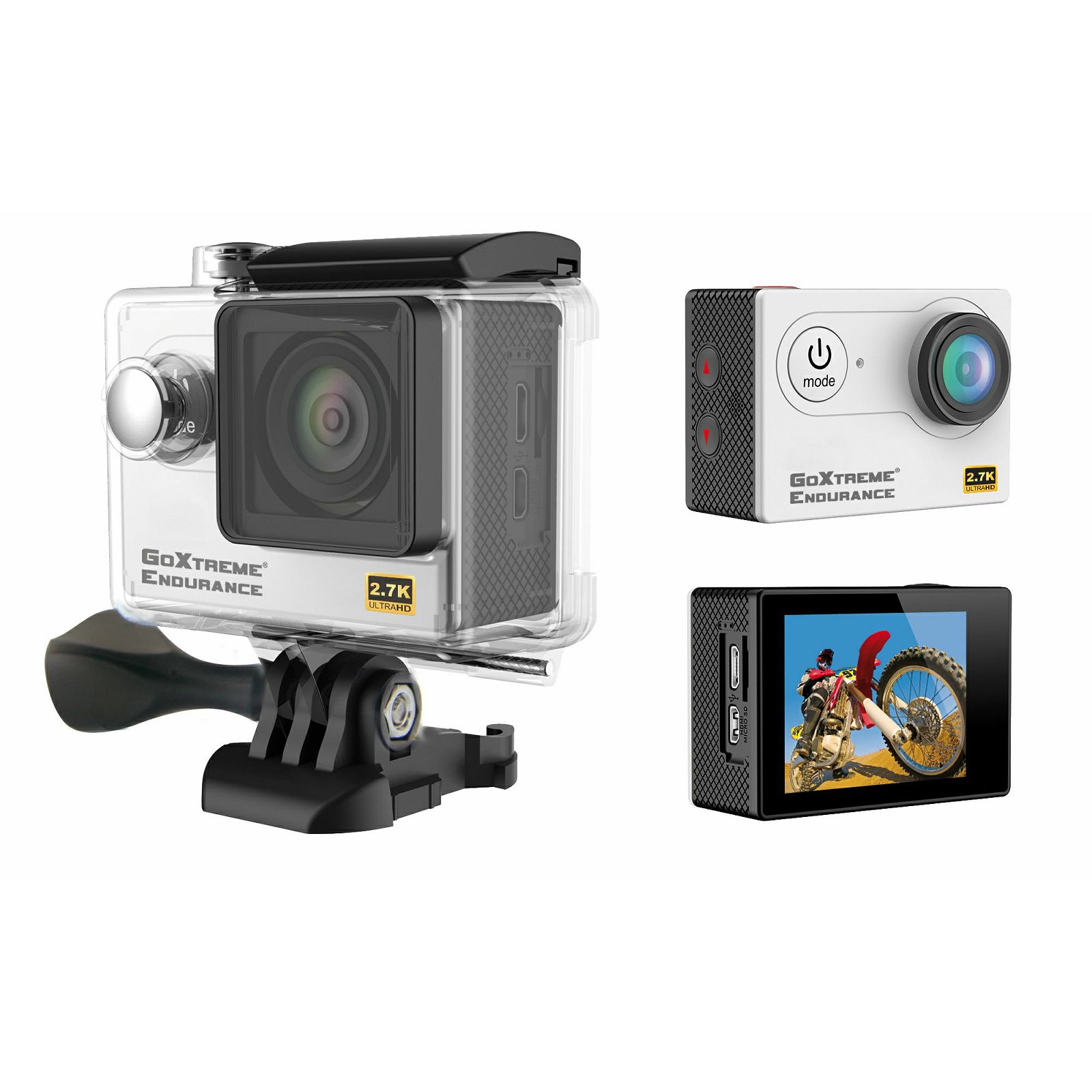 GoXtreme Endurance 2.7K Action Camera Ultra HD 30fps 4MP WiFi Waterproof sportska akcijska kamera vodootporna do 30m (20133)