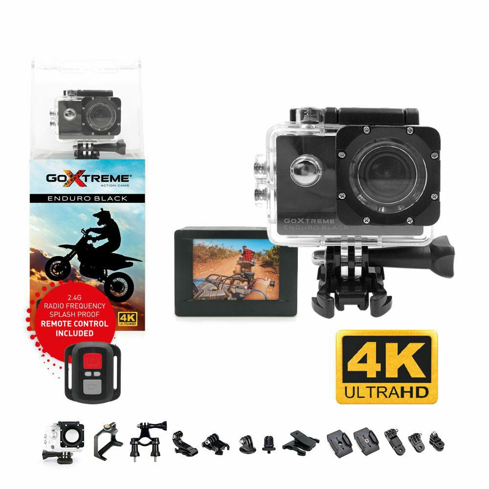 GoXtreme Enduro Black 4K Action Camera Waterproof sportska akcijska kamera vodootporna do 40m (20148)