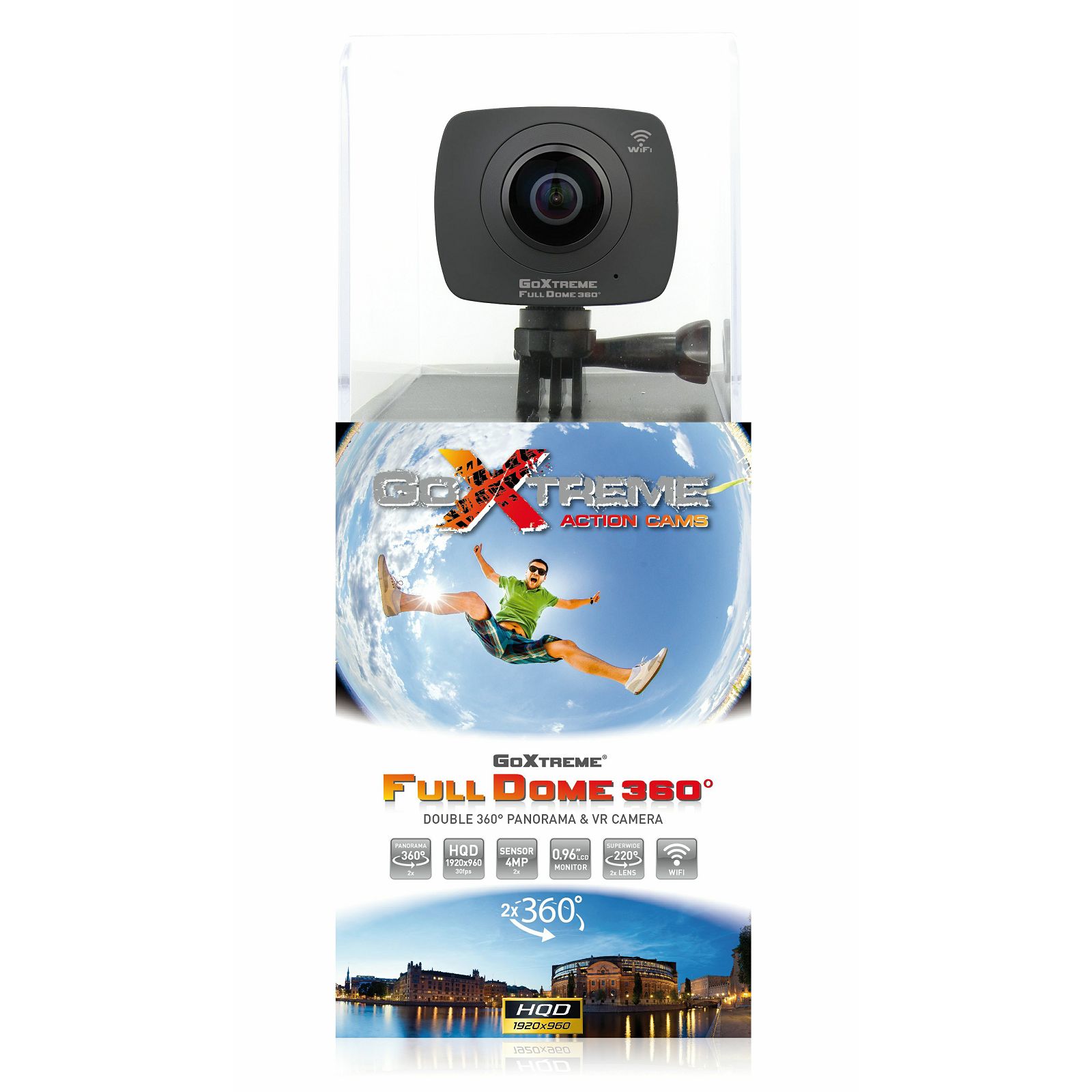 GoXtreme Full Dome 360 Panorama VR Virtual Reality Action Camera FullHD 30fps 2x4MP sportska akcijska kamera (20134)