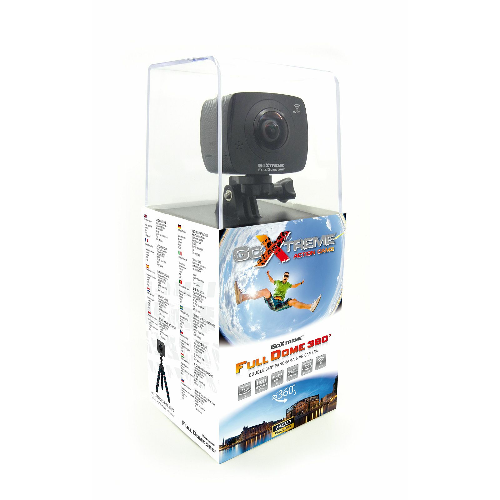 GoXtreme Full Dome 360 Panorama VR Virtual Reality Action Camera FullHD 30fps 2x4MP sportska akcijska kamera (20134)