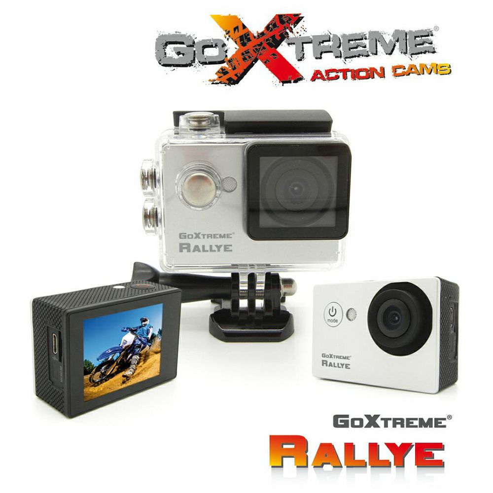 GoXtreme Rallye Silver Action Camera Waterproof srebrena sportska akcijska kamera vodootporna do 30m (20125)