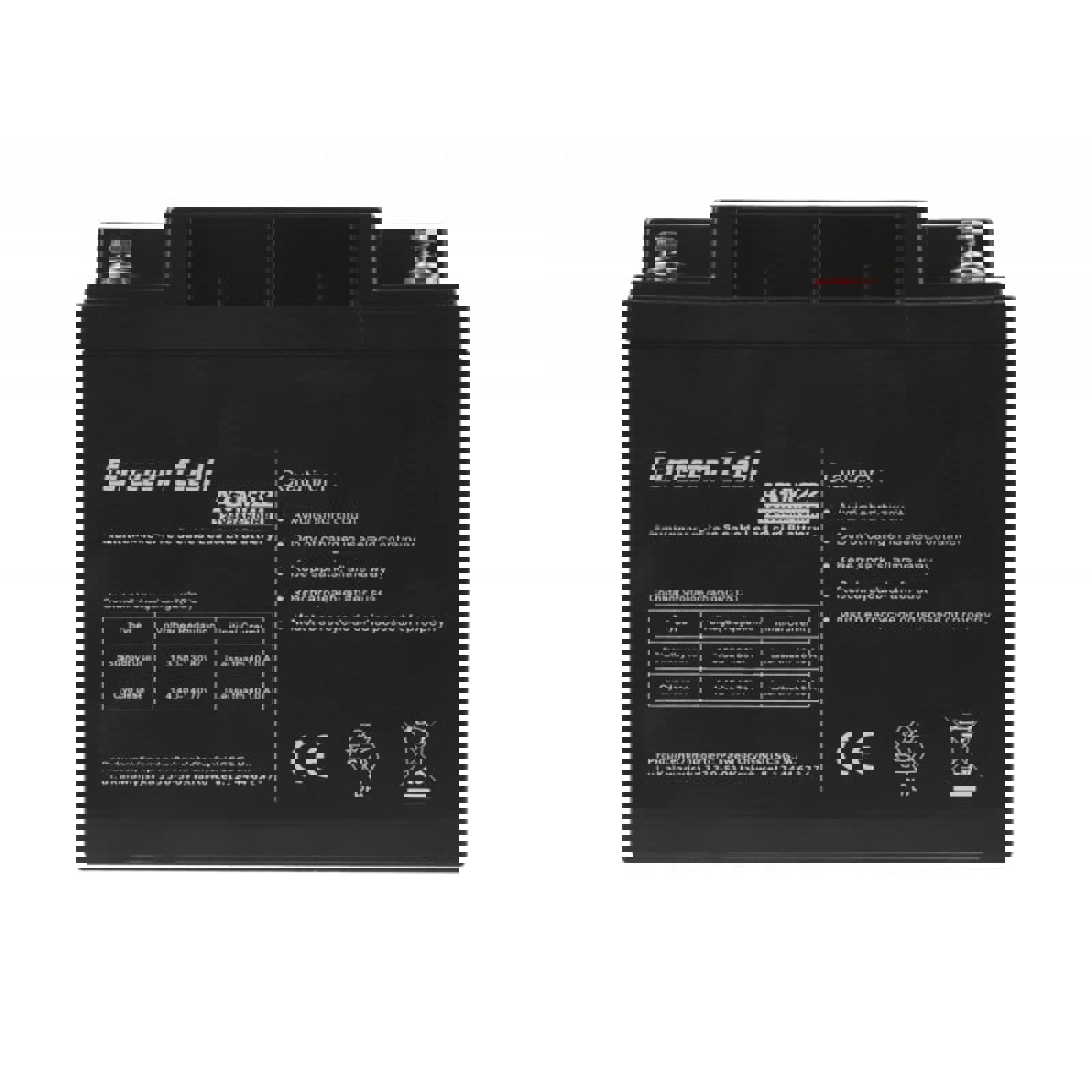 Green Cell AGM VRLA 12V 40Ah maintenance-free battery for mower, scooter, boat, wheelchair (AGM22)