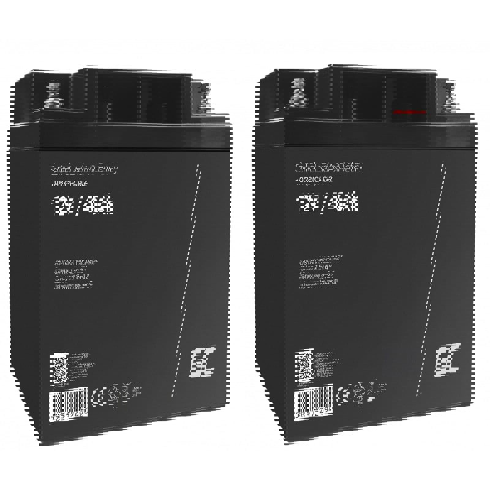 Green Cell AGM VRLA 12V 40Ah maintenance-free battery for mower, scooter, boat, wheelchair (AGM22)