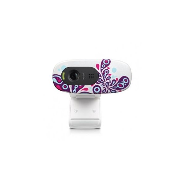 HD Webcam C270 White Paisley