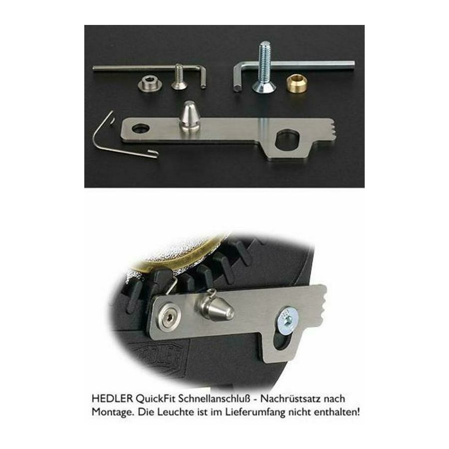 Hedler QuickFit Adapter Hs-,H-,D-,+F-Modelle - Retrofit kit including assembly key (7022) Pribor za H,- Hs-, D- + F-light rasvjetu / Classic