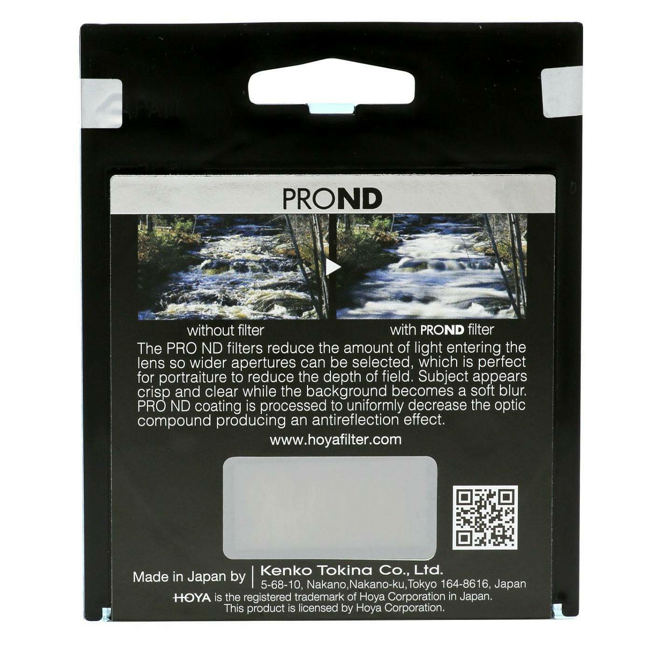 Hoya PRO ND100 82mm Neutral Density ND filter