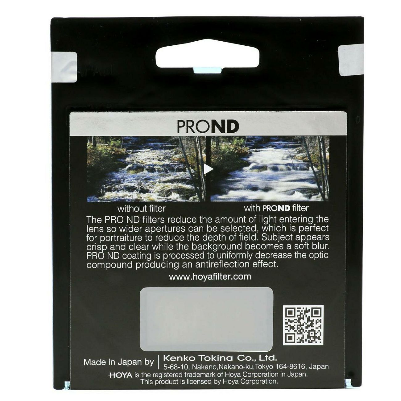 Hoya PRO ND1000 58mm Neutral Density filter