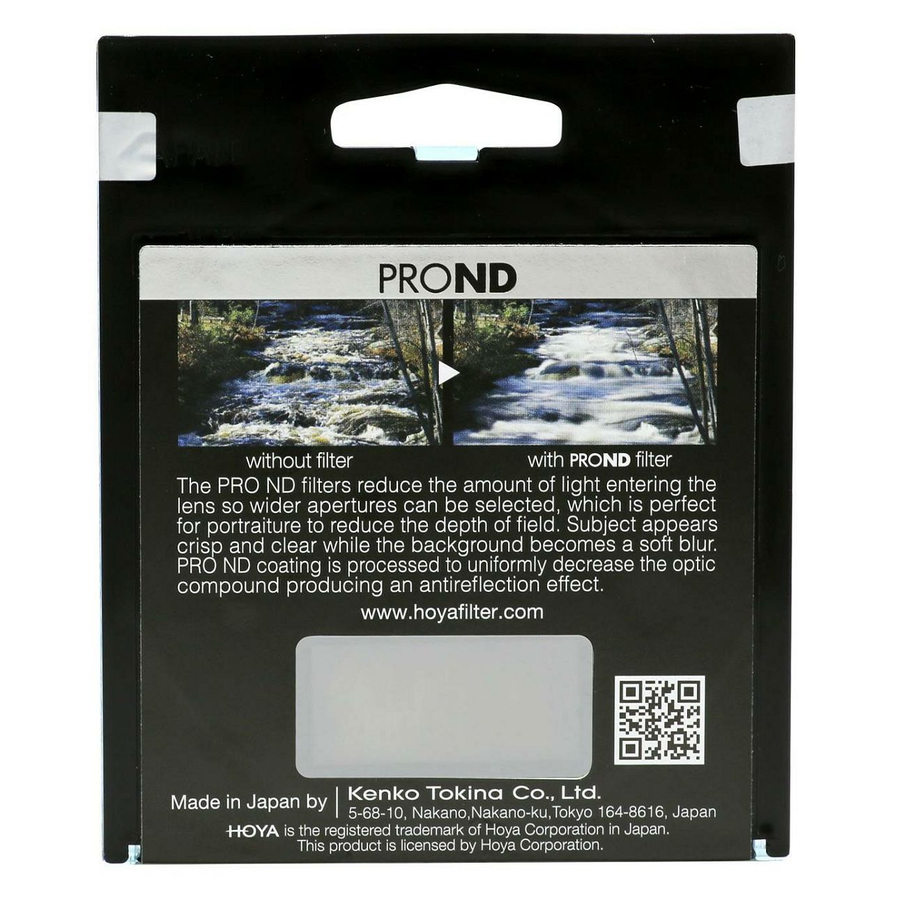 Hoya PRO ND1000 62mm Neutral Density filter