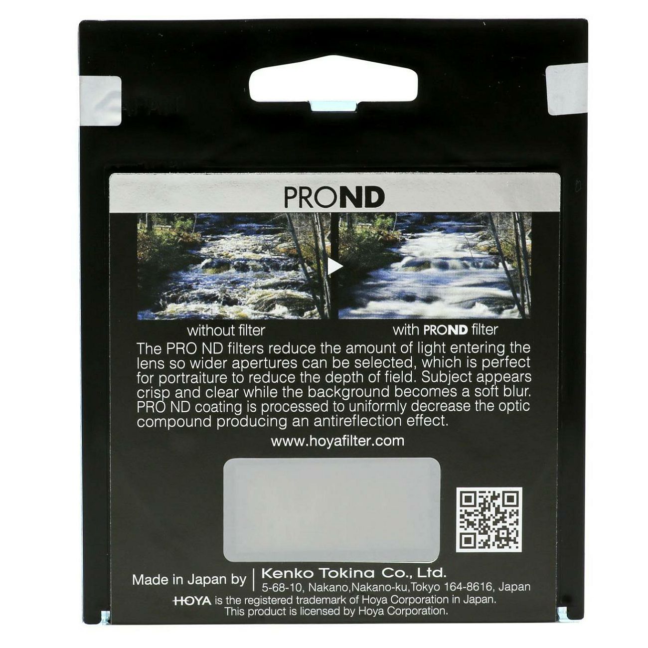 Hoya PRO ND1000 82mm Neutral Density filter