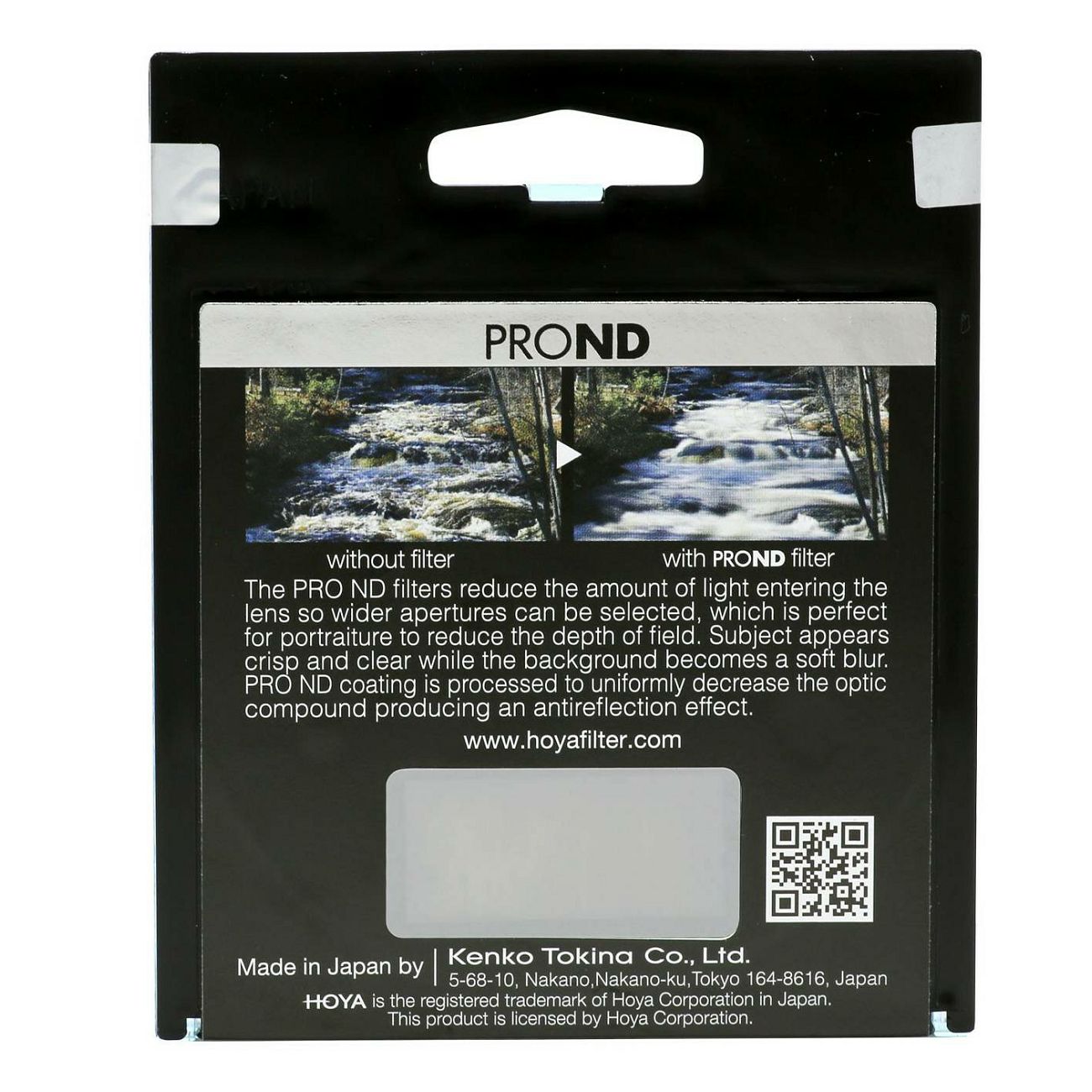 Hoya PRO ND16 58mm Neutral Density ND filter (4 blende)