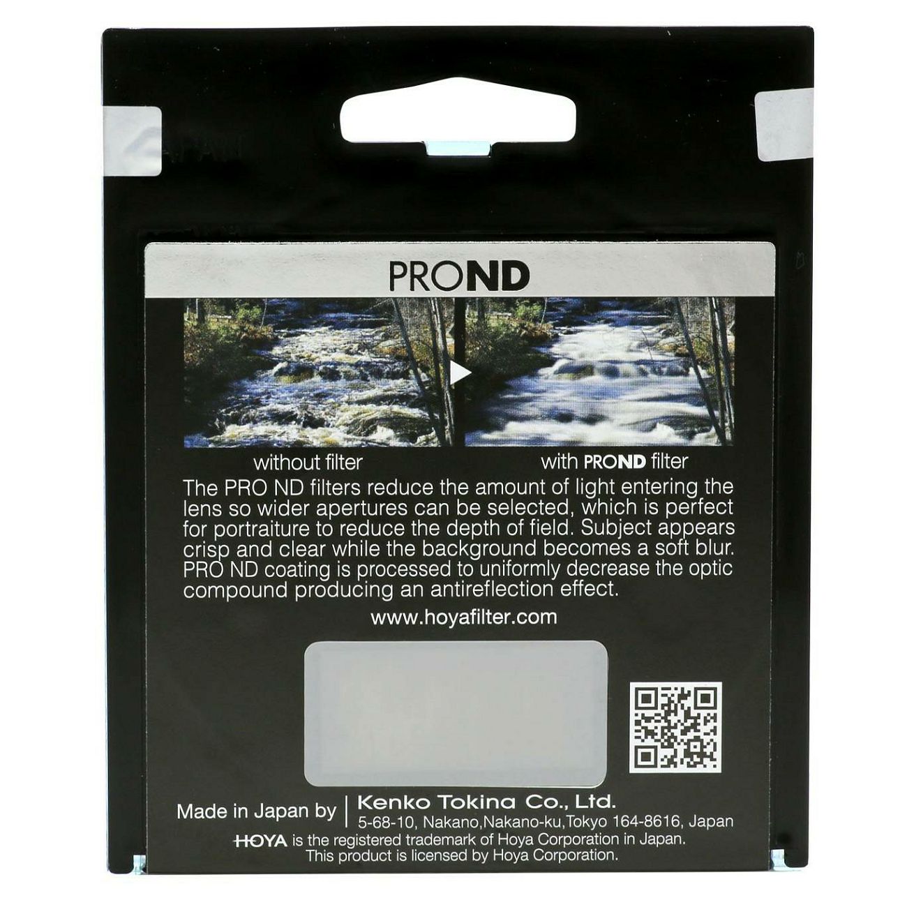 Hoya PRO ND200 72mm Neutral Density ND filter