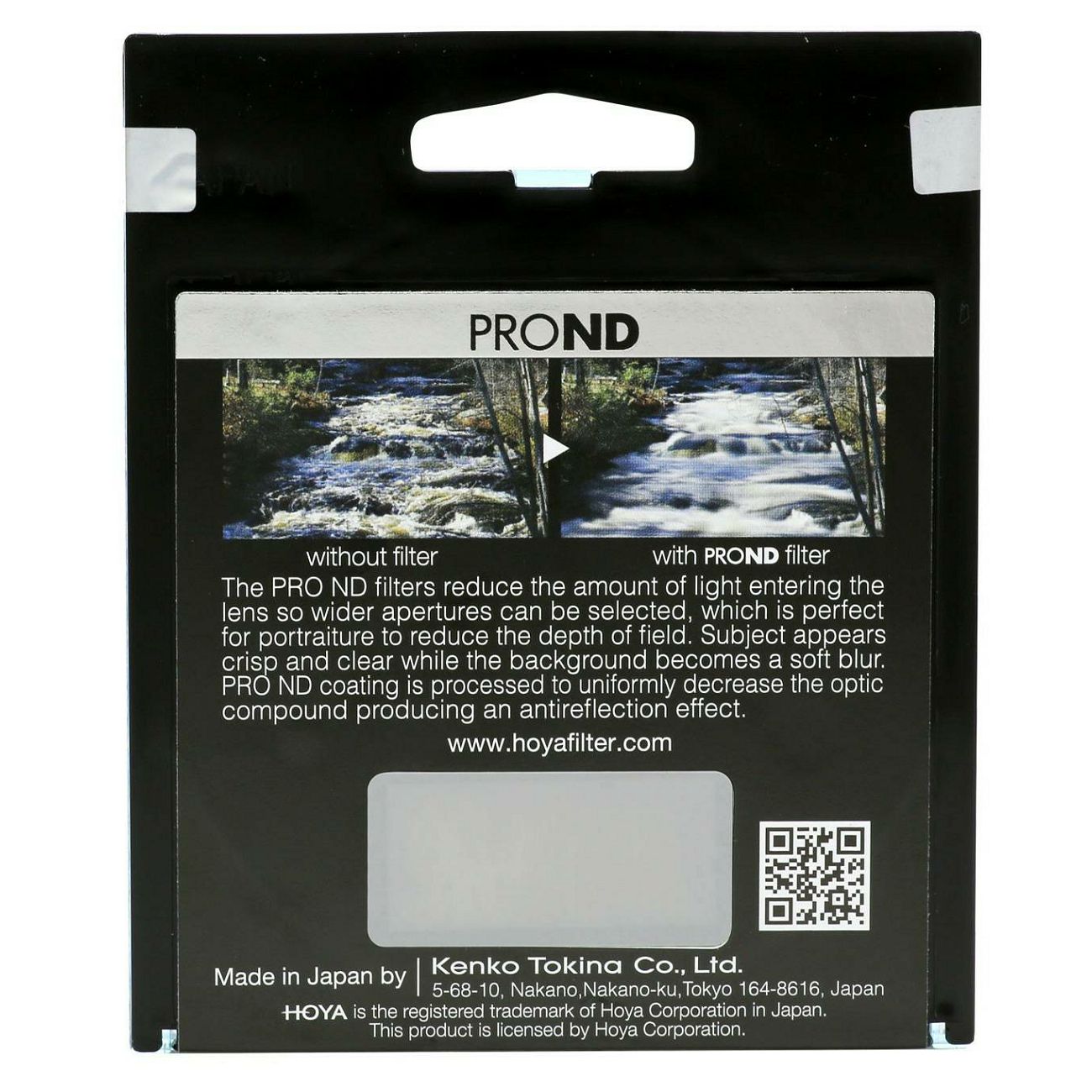 Hoya PRO ND200 82mm Neutral Density ND filter