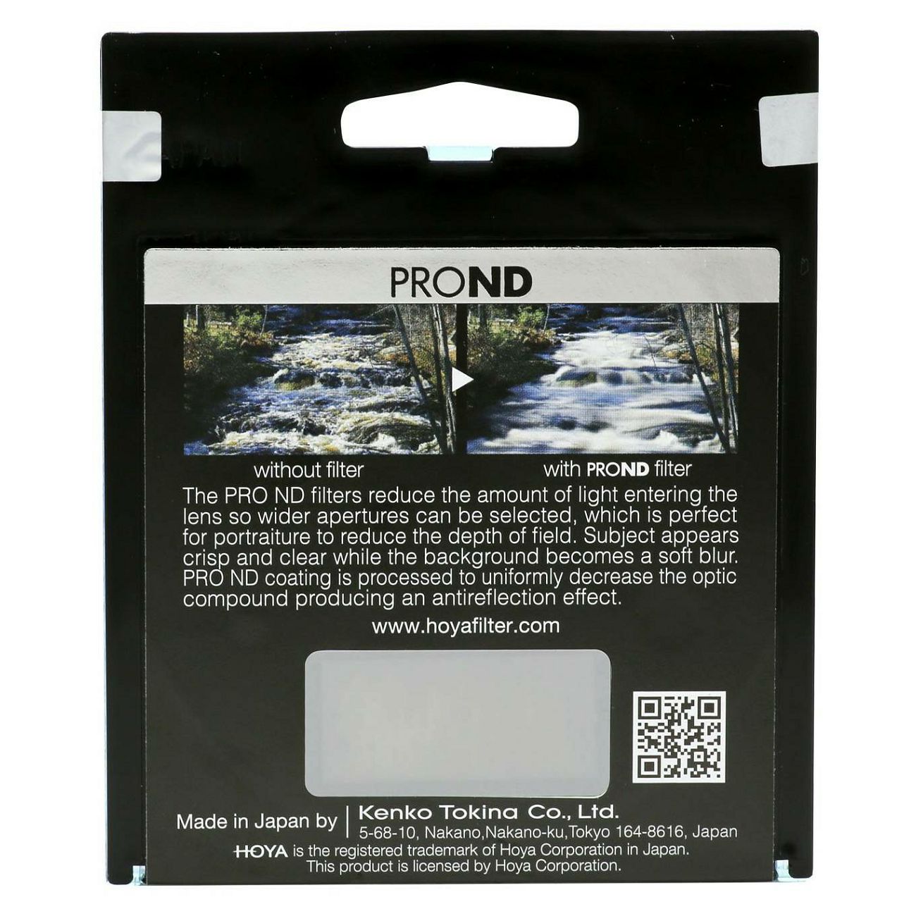 Hoya PRO ND500 72mm Neutral Density ND filter